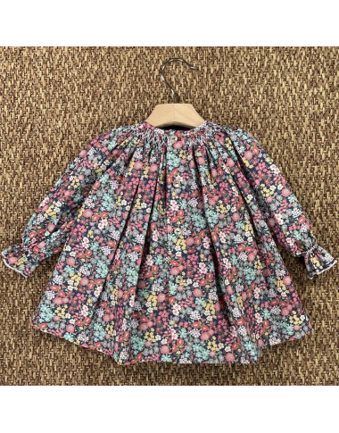 Mini abito con ricamo punto smock Neonata 0/36