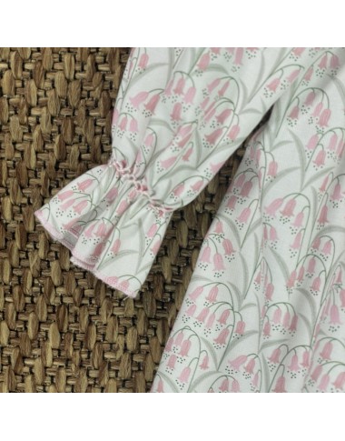 Mini abito con ricamo punto smock campanellini Neonata 0/36