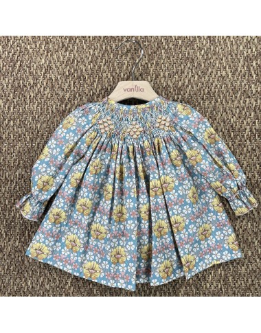 Mini abito con ricamo punto smock Neonata 0/36