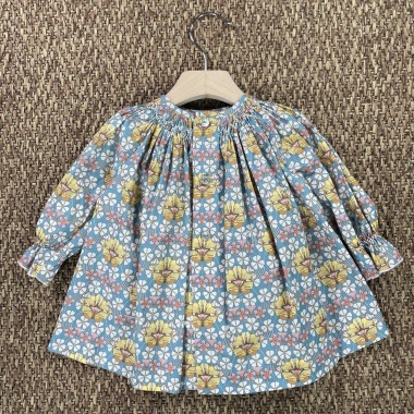 Mini abito con ricamo punto smock Neonata 0/36