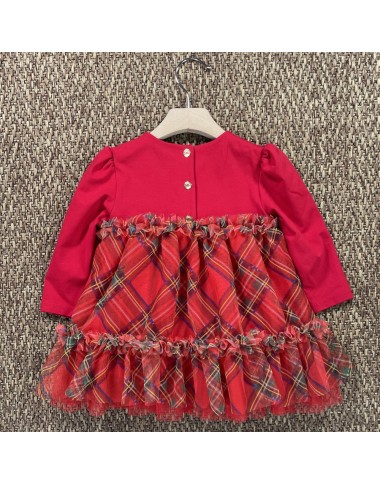 Abito in tulle tartan Neonata