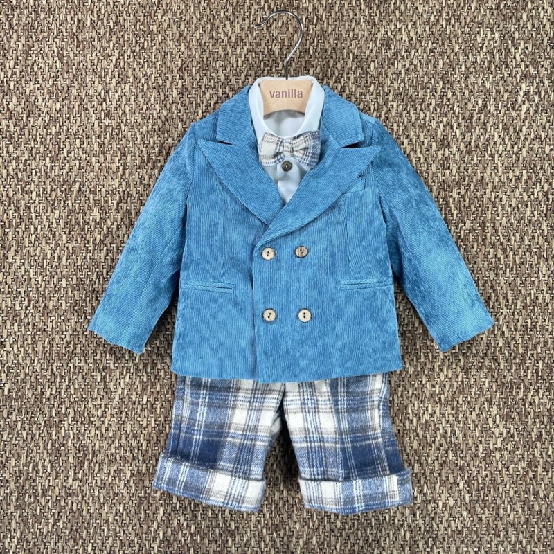 Completo giacca quadri Neonato 0/36