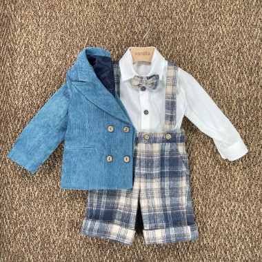 Completo giacca quadri Neonato 0/36