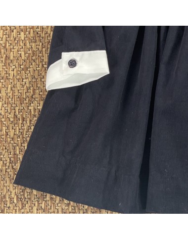 Velvet dress with logo