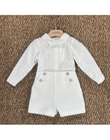 Completo camicia papillon e bermuda Neonato
