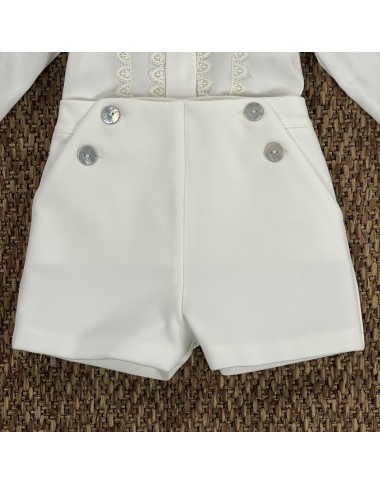 Completo camicia papillon e bermuda Neonato