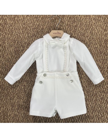 Completo camicia papillon e bermuda Neonato