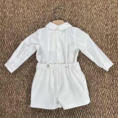 Completo camicia papillon e bermuda Neonato