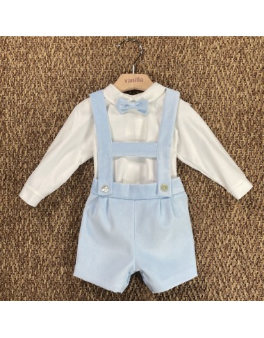 Completo camicia papillon e bermuda Neonato