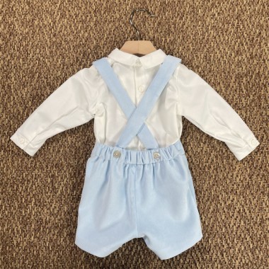 Completo camicia papillon e bermuda Neonato