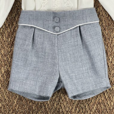 Completo camicia papillon e bermuda Neonato