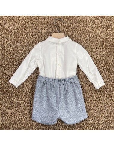Completo camicia papillon e bermuda Neonato