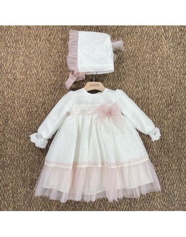Abito e cuffietta Battesimo