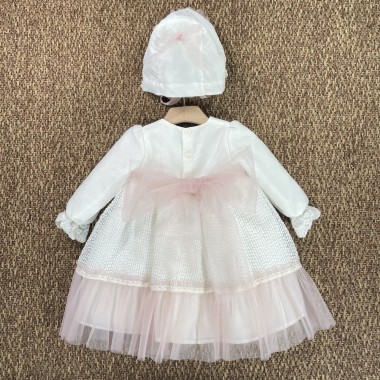 Abito e cuffietta Battesimo
