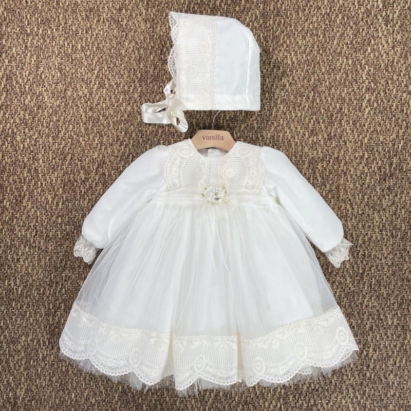 Abito e cuffietta Neonata 0/36