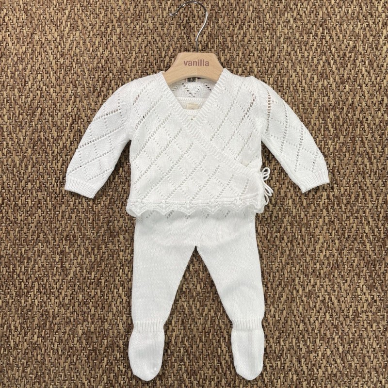 Completo incrociato cotone organico Completo e Pagliaccetto