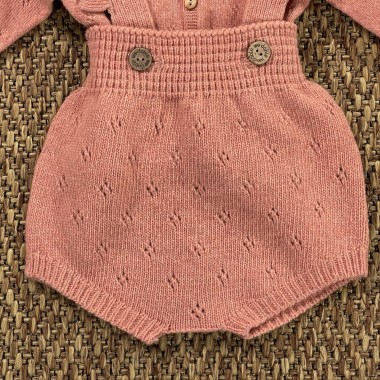 Salopette e cardigan lana Neonata 0/36