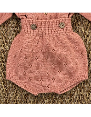 Salopette and cardigan wool