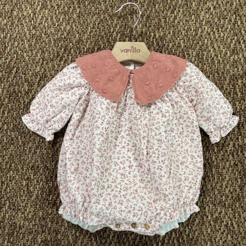 Pagliaccetto vaporoso in velluto Neonata 0/36