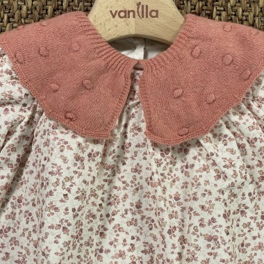 Pagliaccetto vaporoso in velluto Neonata 0/36