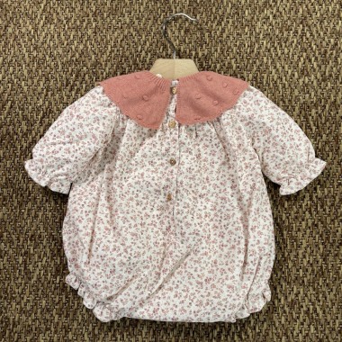 Pagliaccetto vaporoso in velluto Neonata 0/36