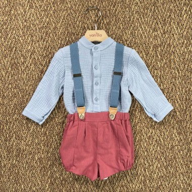 Completo con bretelle Neonato 0/36