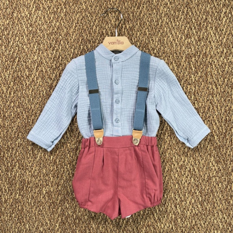 Completo con bretelle Neonato 0/36