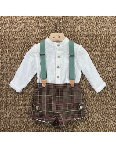 Completo pied de poule Neonato 0/36