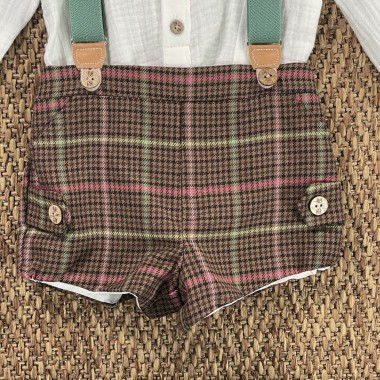 Completo pied de poule Neonato 0/36