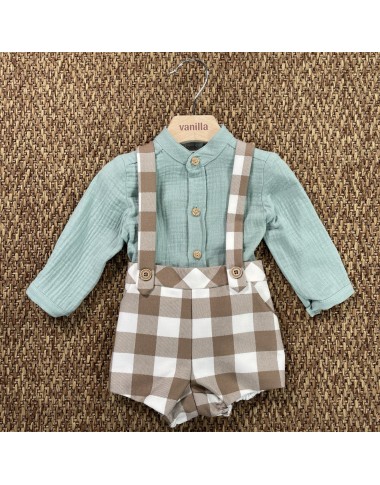 Complete shirt and bermuda with straps