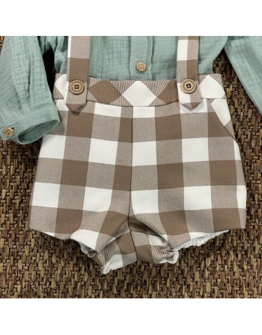 Complete shirt and bermuda with straps