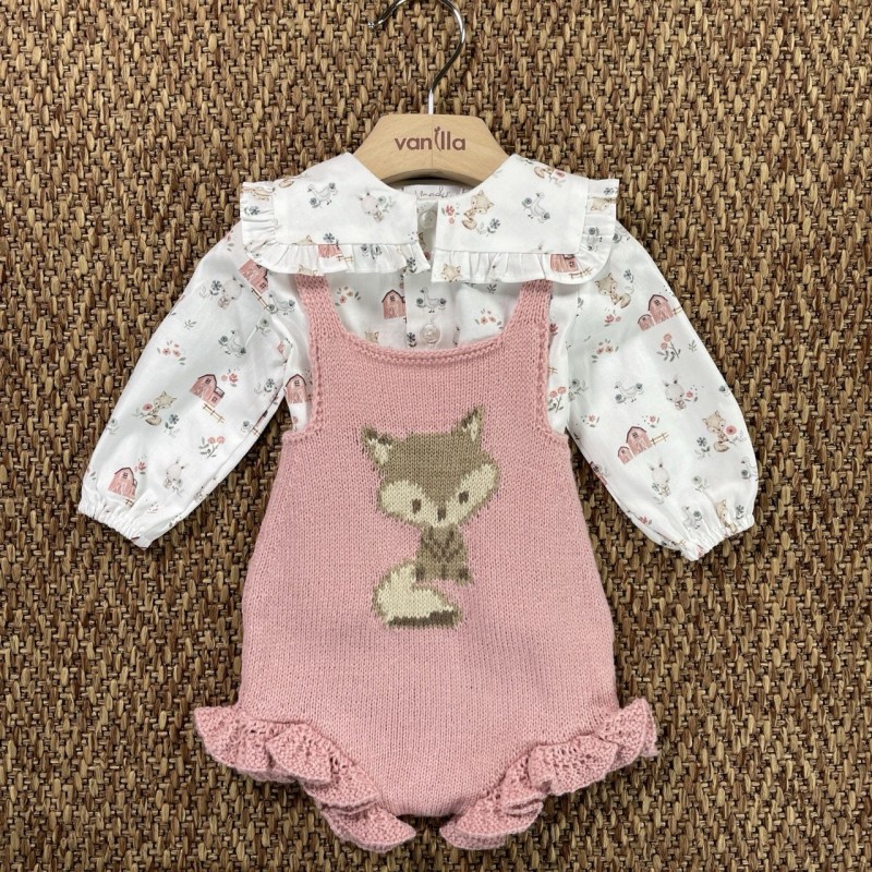 Salopette e camicia Neonata 0/36