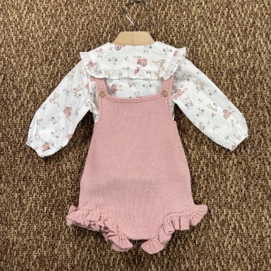 Salopette e camicia Neonata 0/36