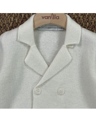 Cardigan double-breasted wool and cashmere