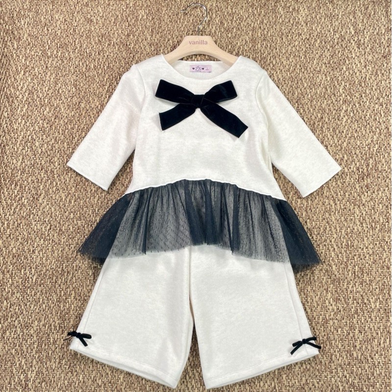 Completo tricot maglia e pantalone Bimba 2/8 anni