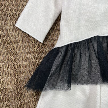 Completo tricot maglia e pantalone Bimba 2/8 anni