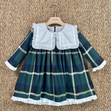 Abito quadri Bimba 2/8 anni