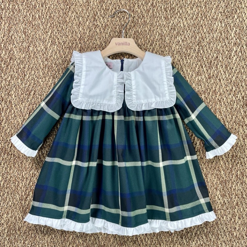 Abito quadri Bimba 2/8 anni