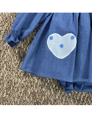 Mini abito e culotte cuori Neonata 0/36