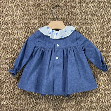 Mini abito e culotte cuori Neonata 0/36