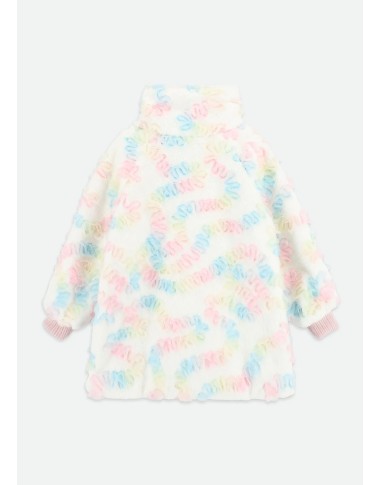 Ecopelliccia con tulle multicolor Bimba