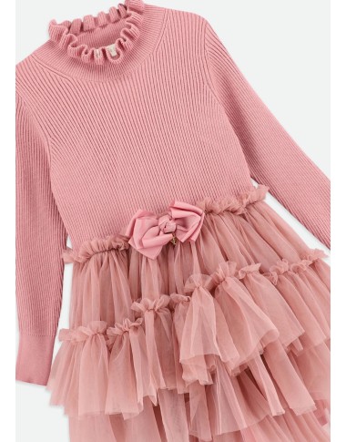 Dress tricot and tulle