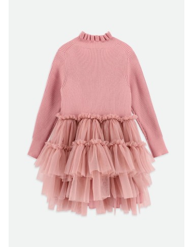 Abito tricot e tulle Bimba