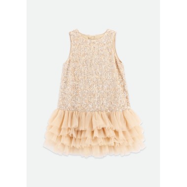 Abito paiettes e tulle Bimba