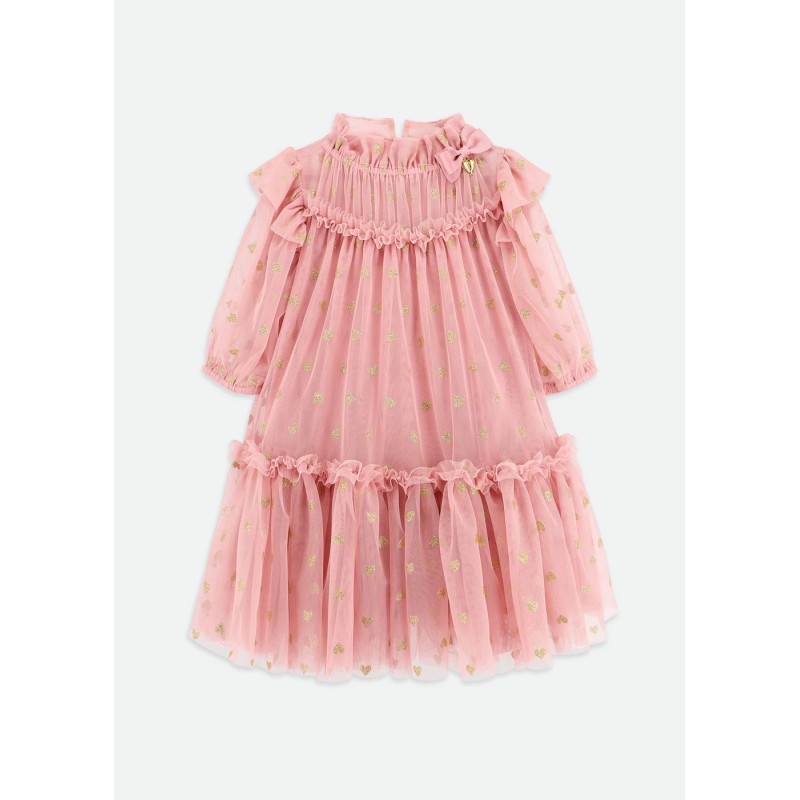 Abito tulle cuori Bimba