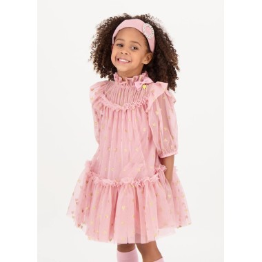 Abito tulle cuori Bimba