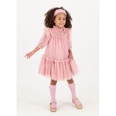 Abito tulle cuori Bimba