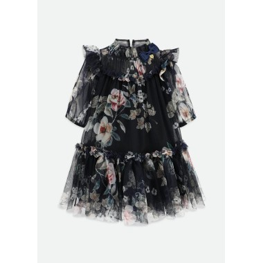 Abito tulle fiori Abito e Tuta