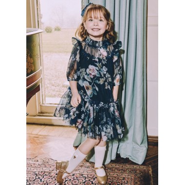 Abito tulle fiori Abito e Tuta