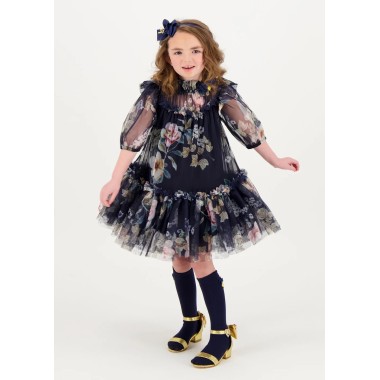 Abito tulle fiori Abito e Tuta